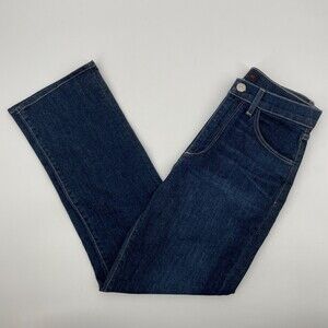 3X1 NYC Dark Wash Straight Leg High Rise Crop Stretch Jeans Size 27